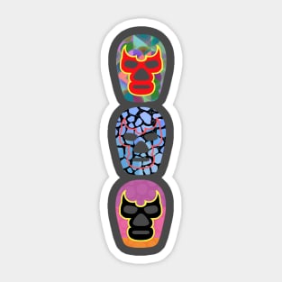 Lucha Libre Masks Sticker